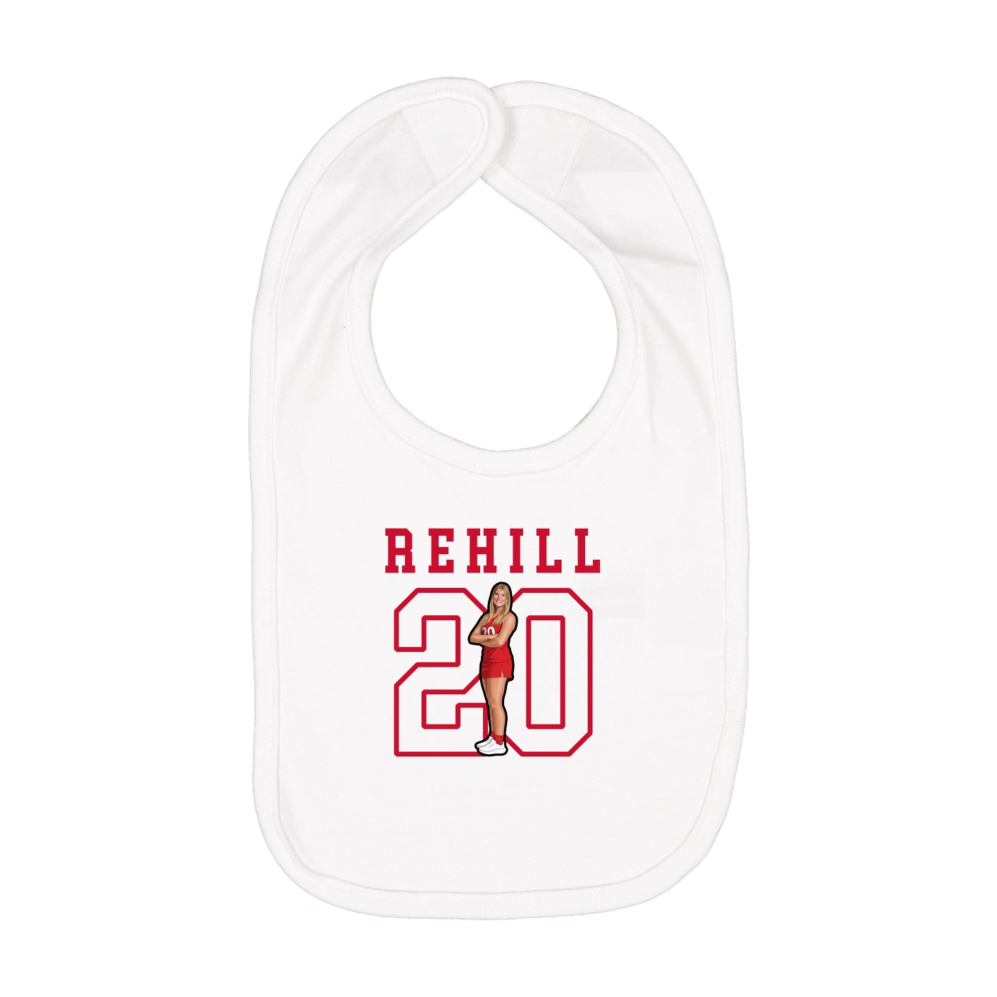 Infant Bib — Shirsey in White