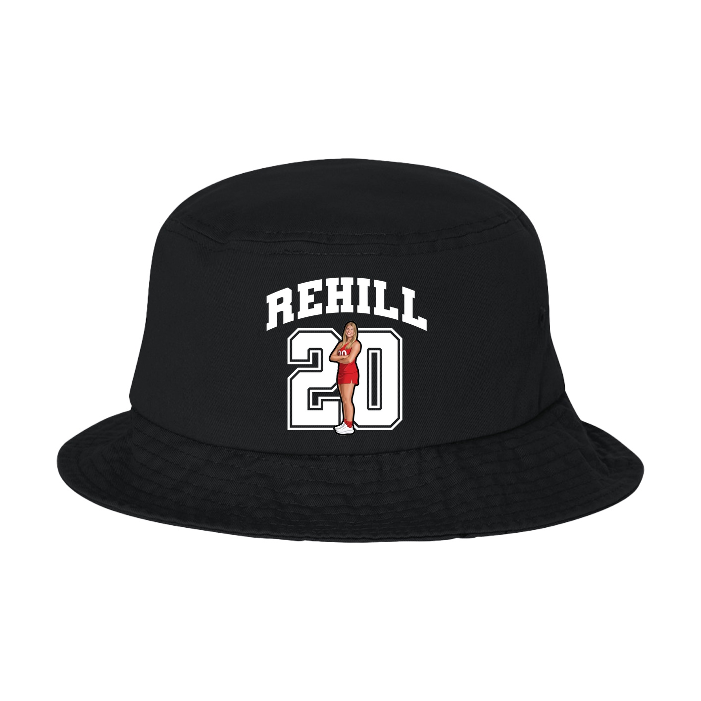 Bucket Cap — Number in Black