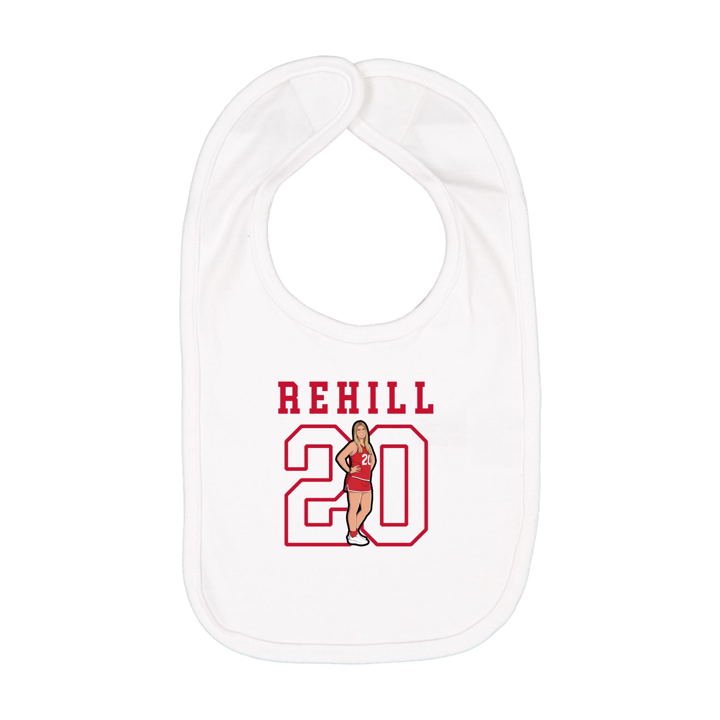 Infant Bib — Shirsey in White