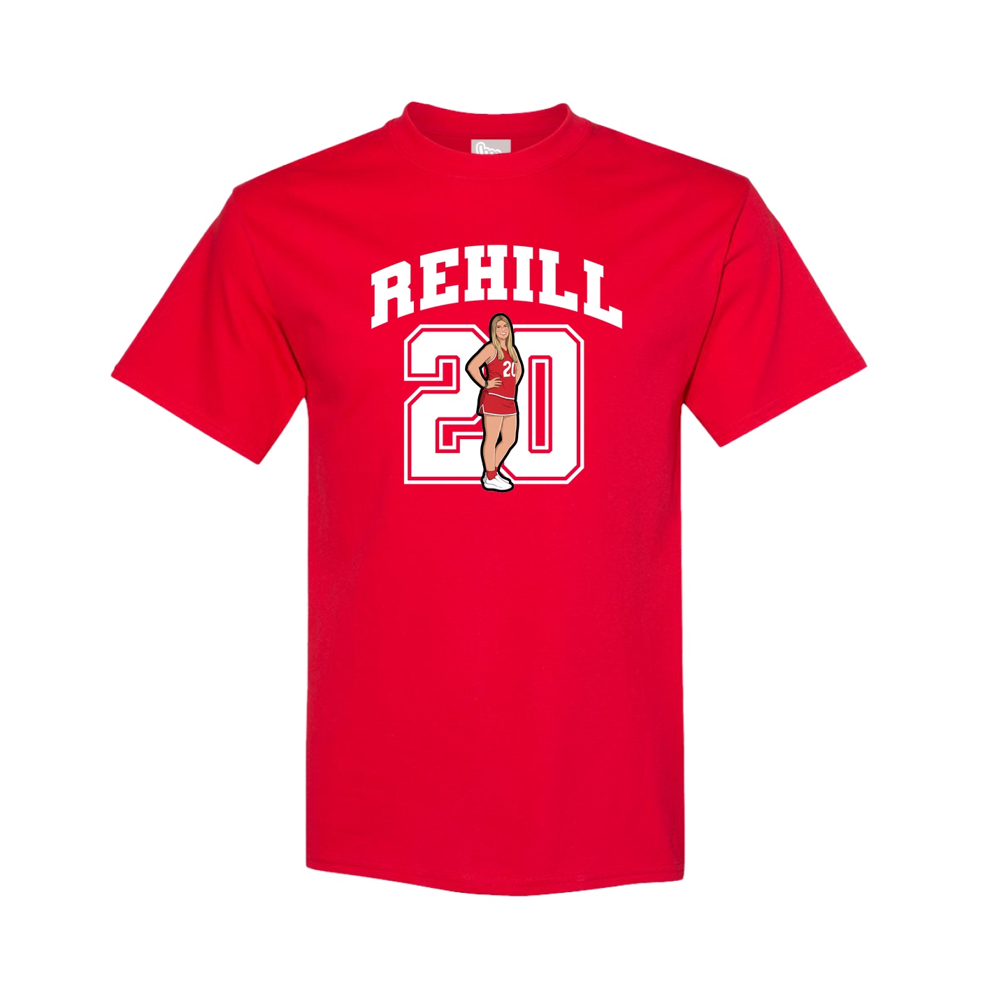 Youth Tee — Number in Red
