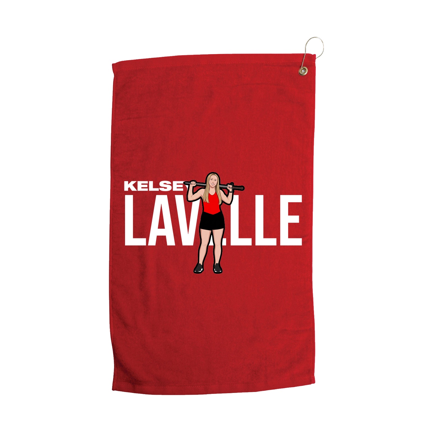 Golf Towel — Player Name in Red