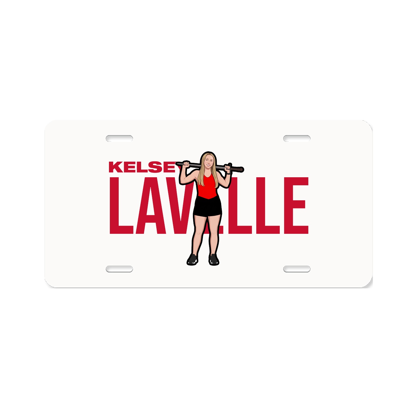 License Plate — Player Name in Classic