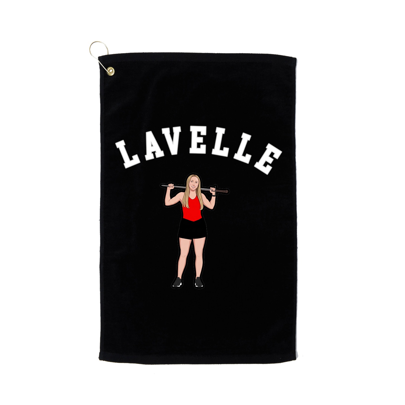 Golf Towel — Shirsey Arch in Black