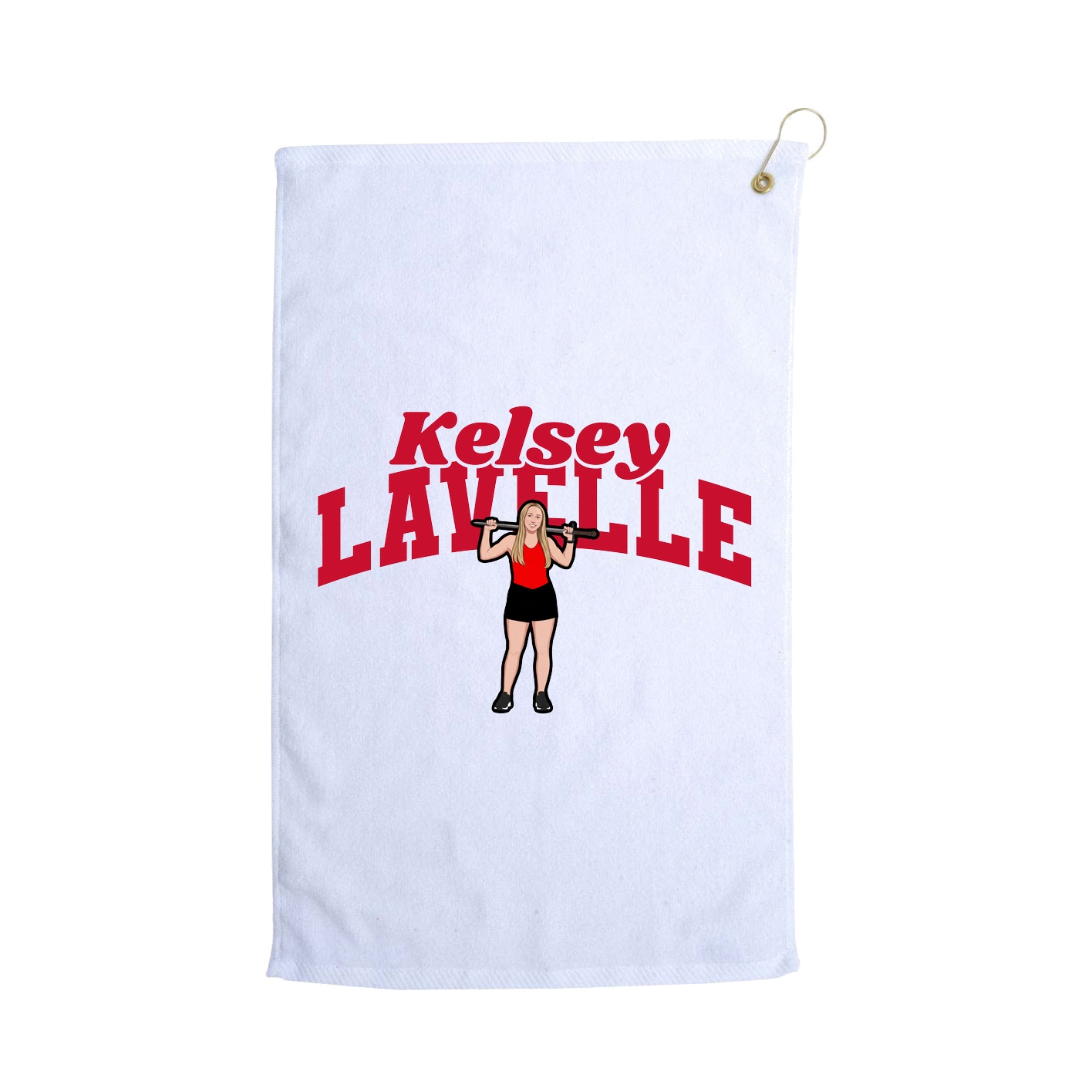 Golf Towel — Signature Arch in White