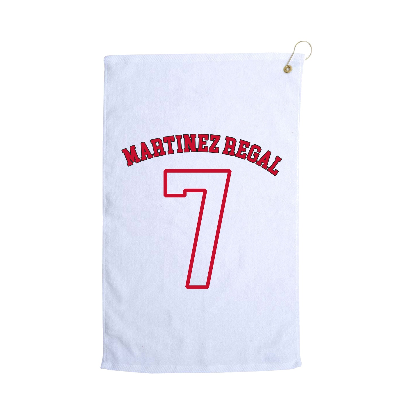 Golf Towel — Shirsey Arch in White