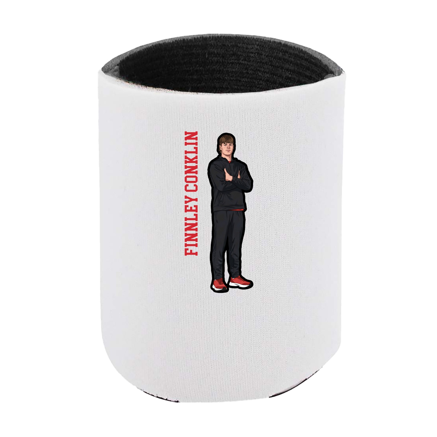 Can Holder — Name Vertical in White