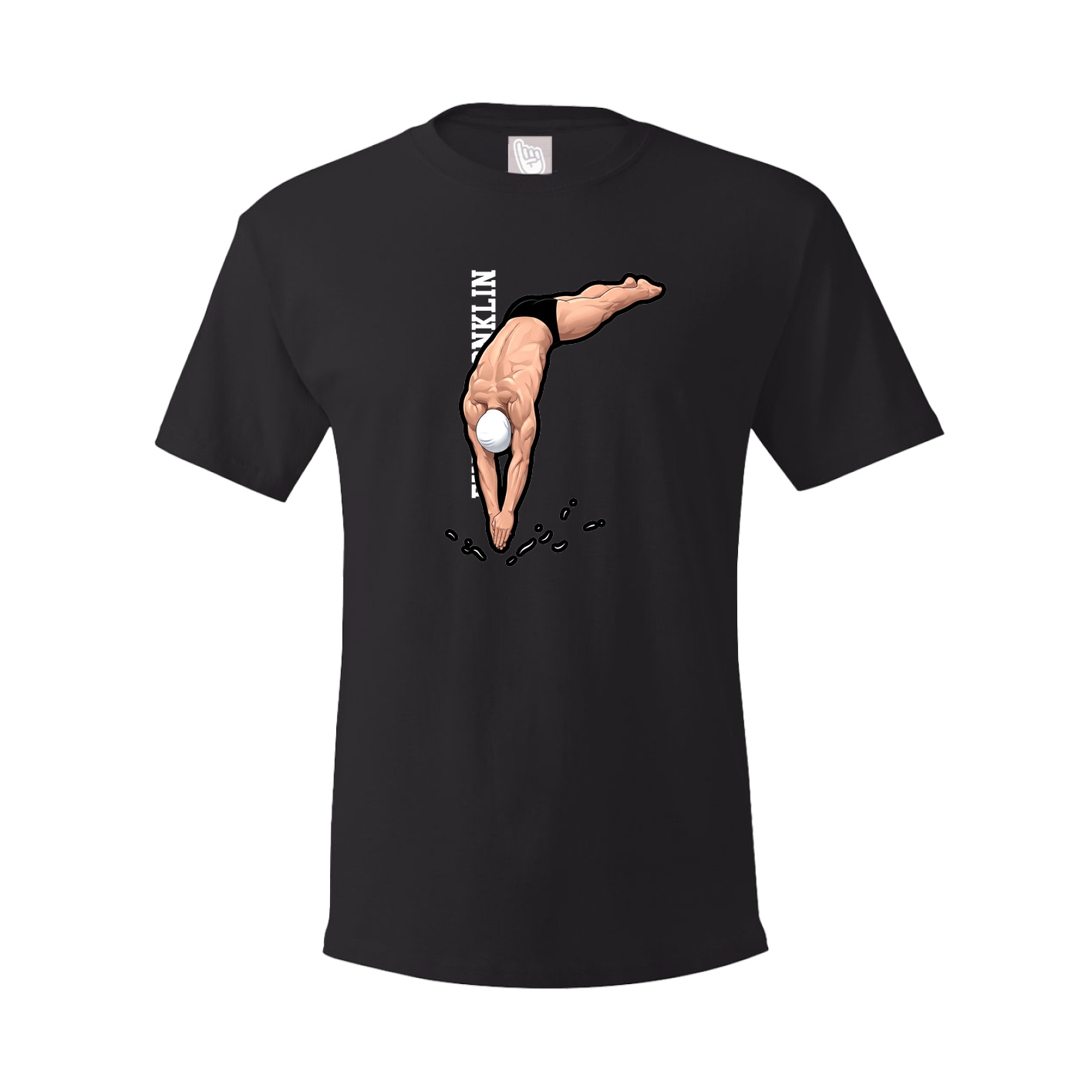Tee — Name Vertical in Black