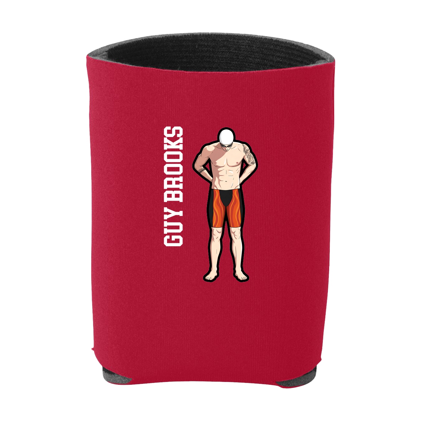 Can Holder — Name Vertical in Red