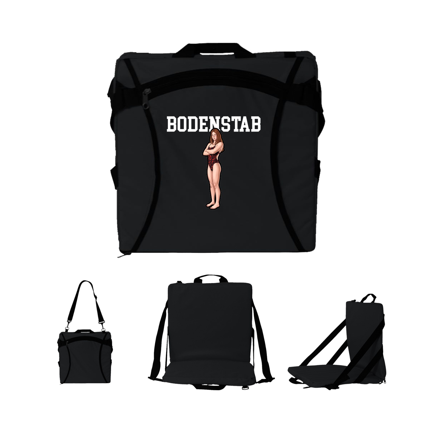 Folding Stadium Seat — Shirsey in Black