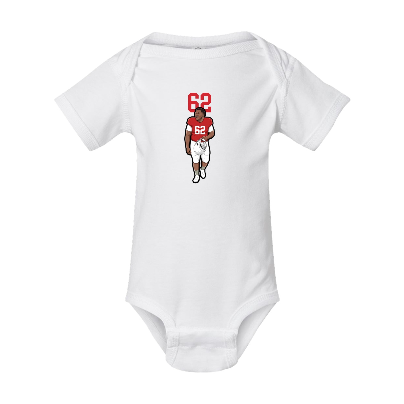 Baby Onesie — Number Top in White