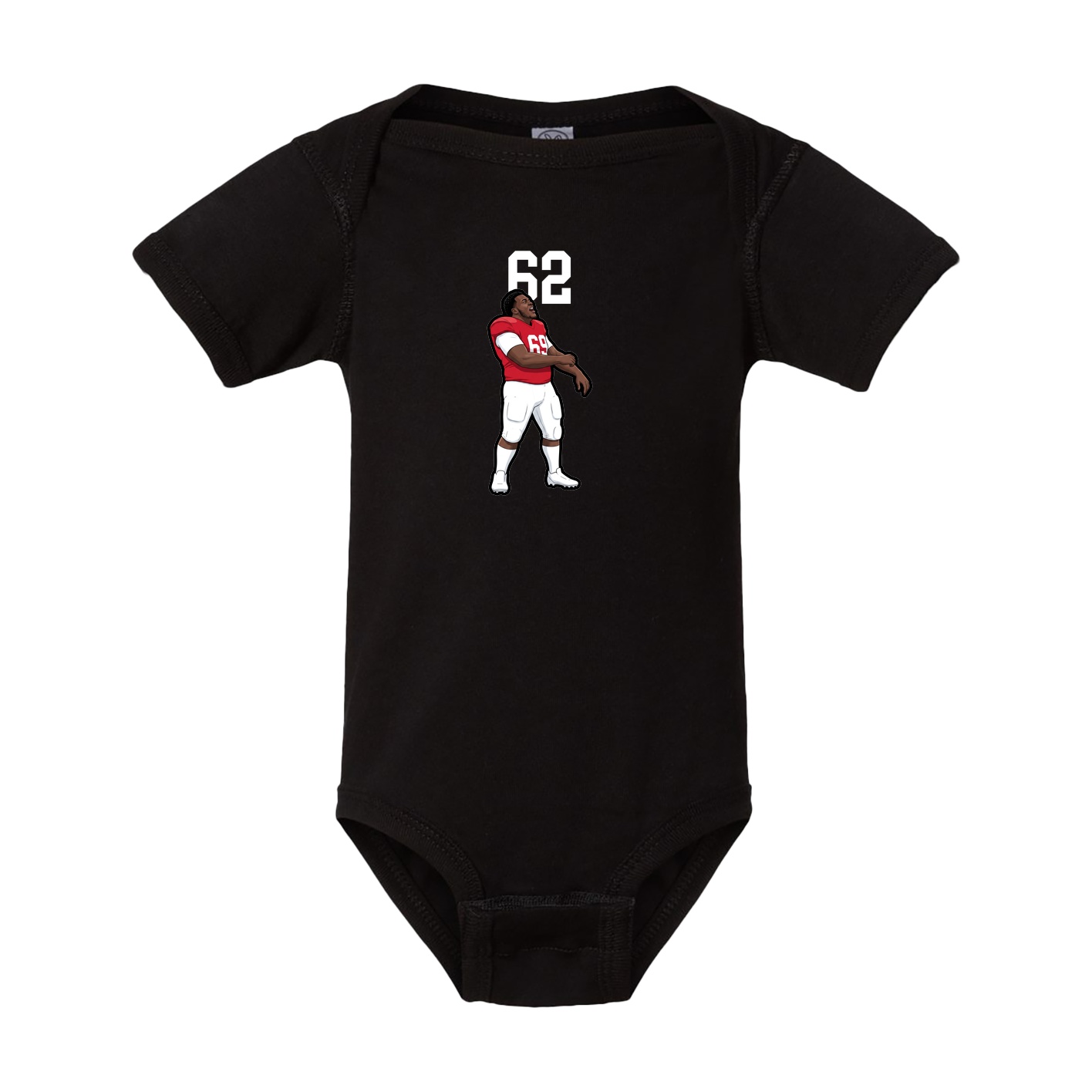 Baby Onesie — Number Top in Black