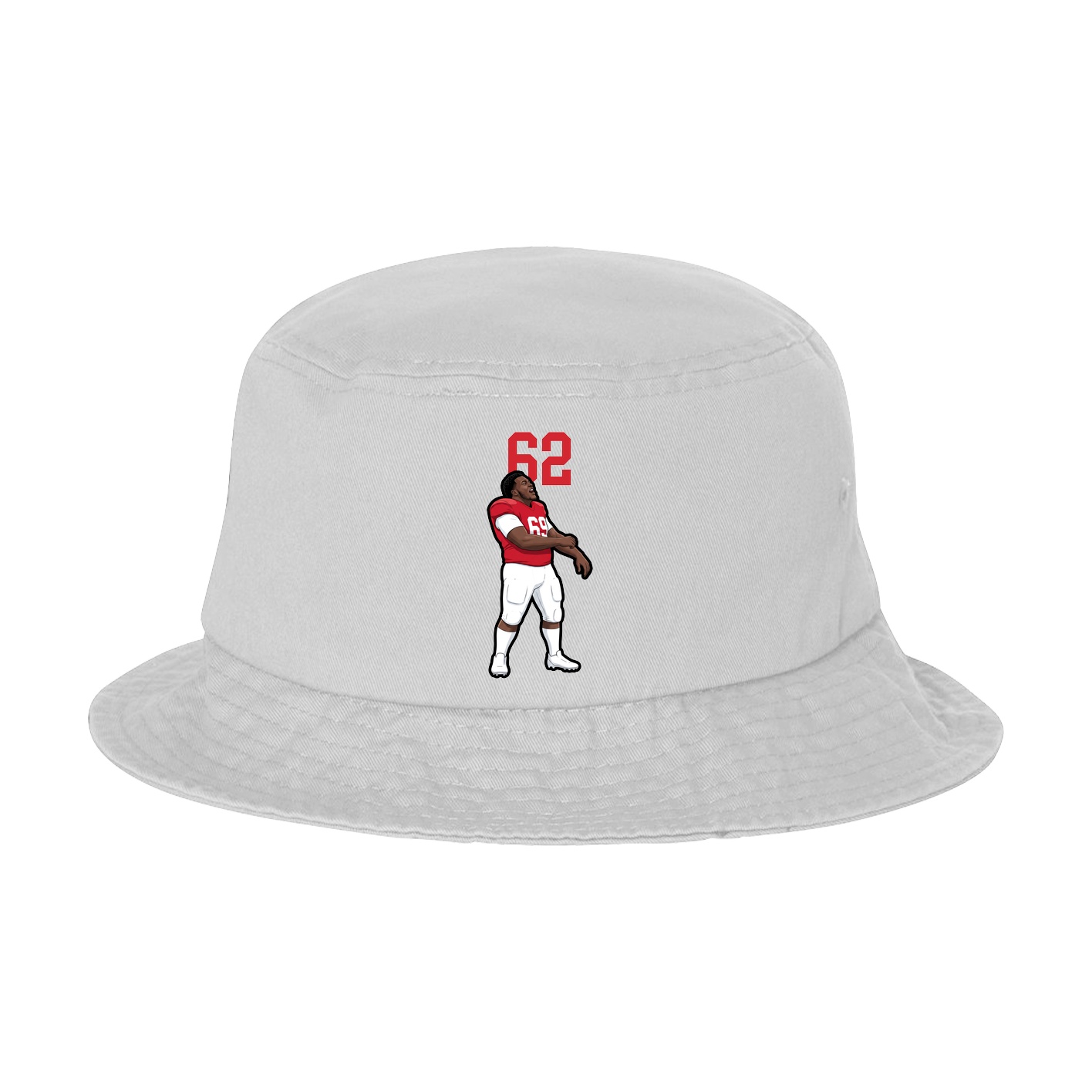 Bucket Cap — Number Top in White