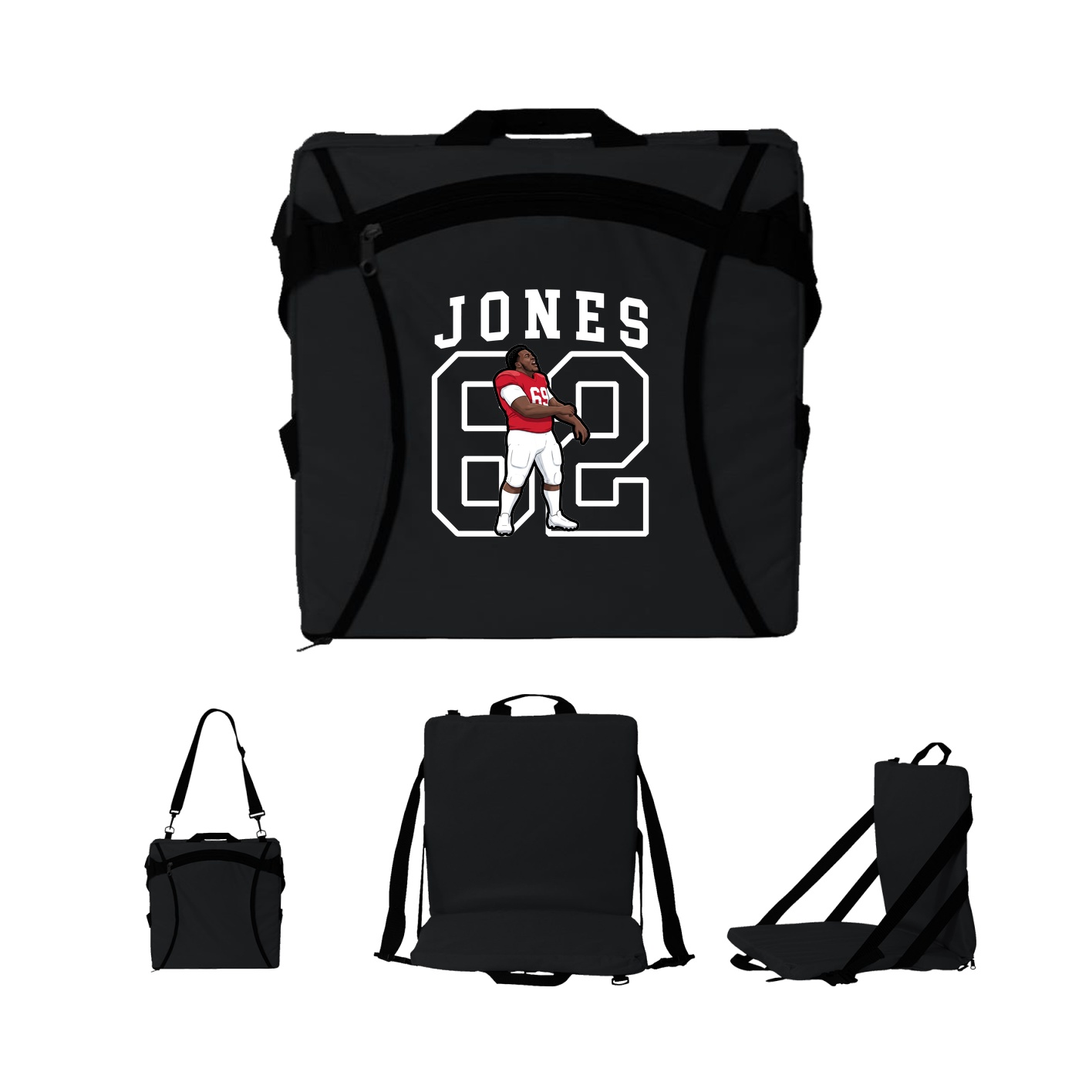 Folding Stadium Seat — Shirsey in Black
