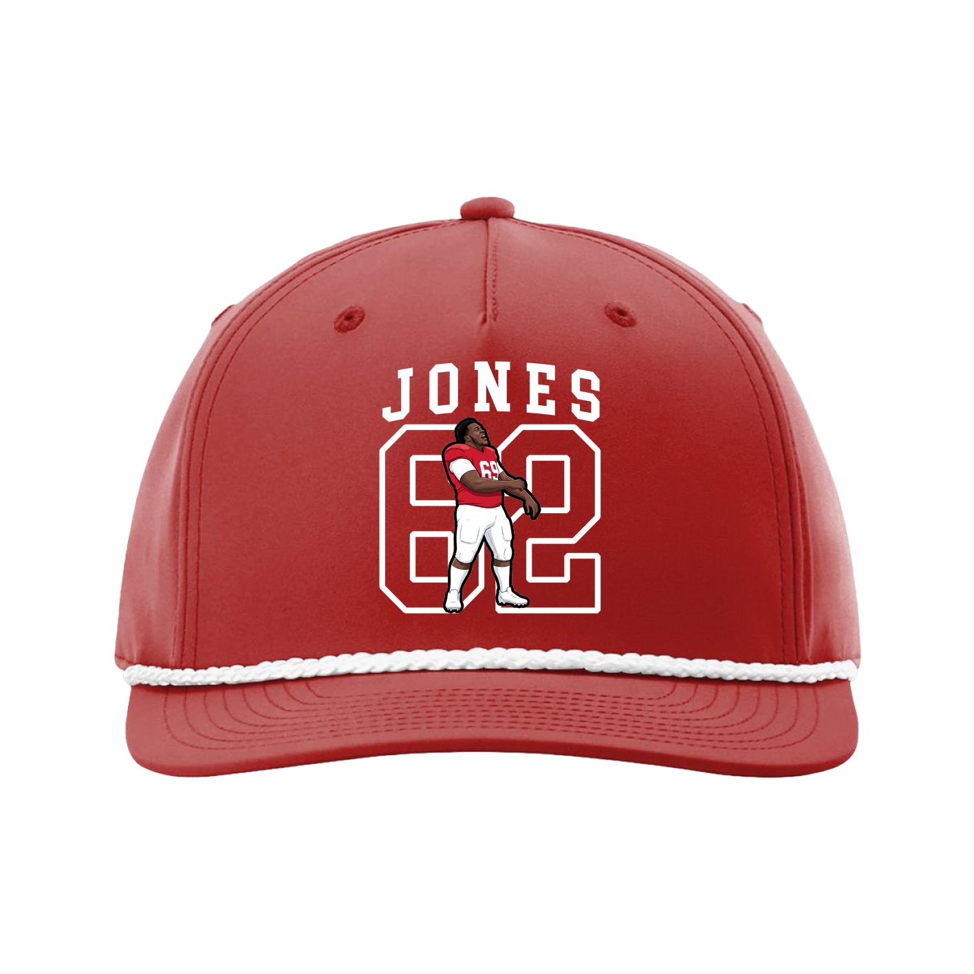 Five-Panel Classic Rope Cap — Shirsey in Red