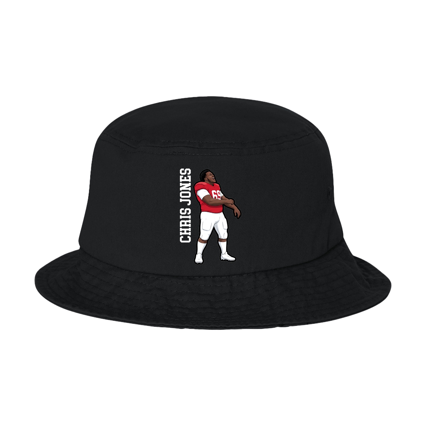 Bucket Cap — Name Vertical in Black