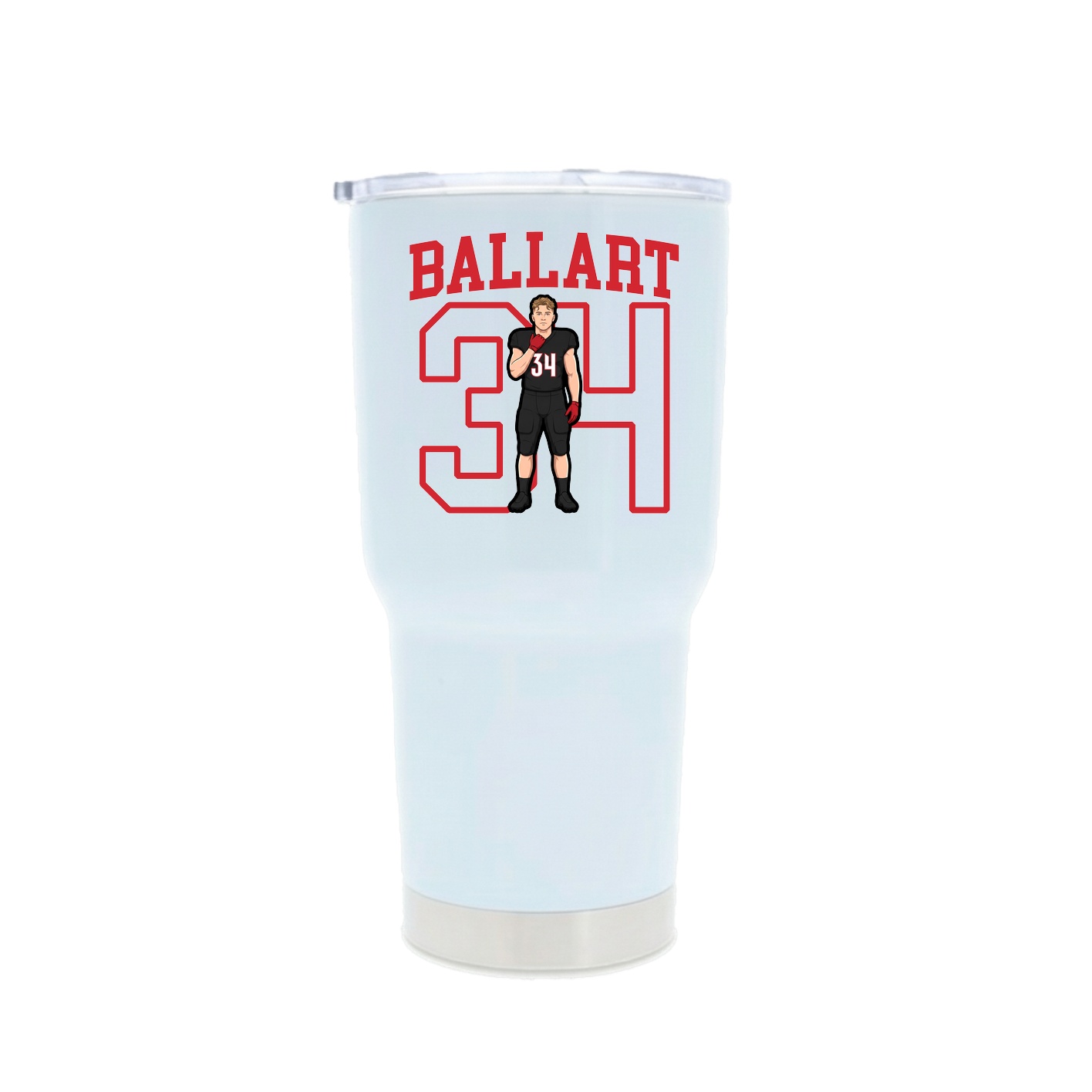 30oz Stainless Steel Tumbler — Shirsey in White