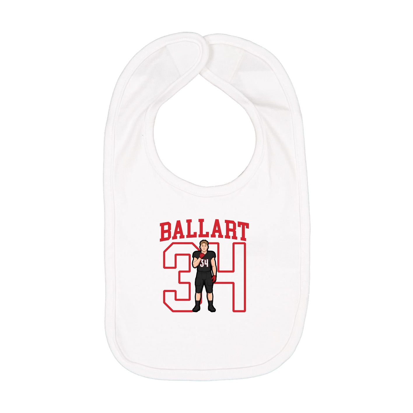 Infant Bib — Shirsey in White