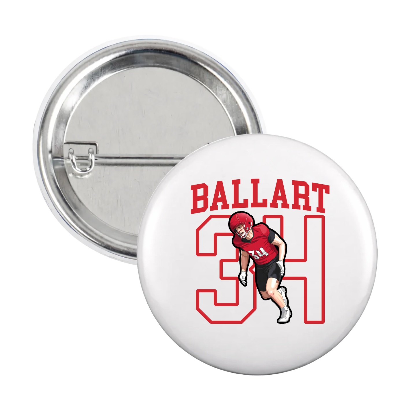 Game Day Button — Shirsey in White