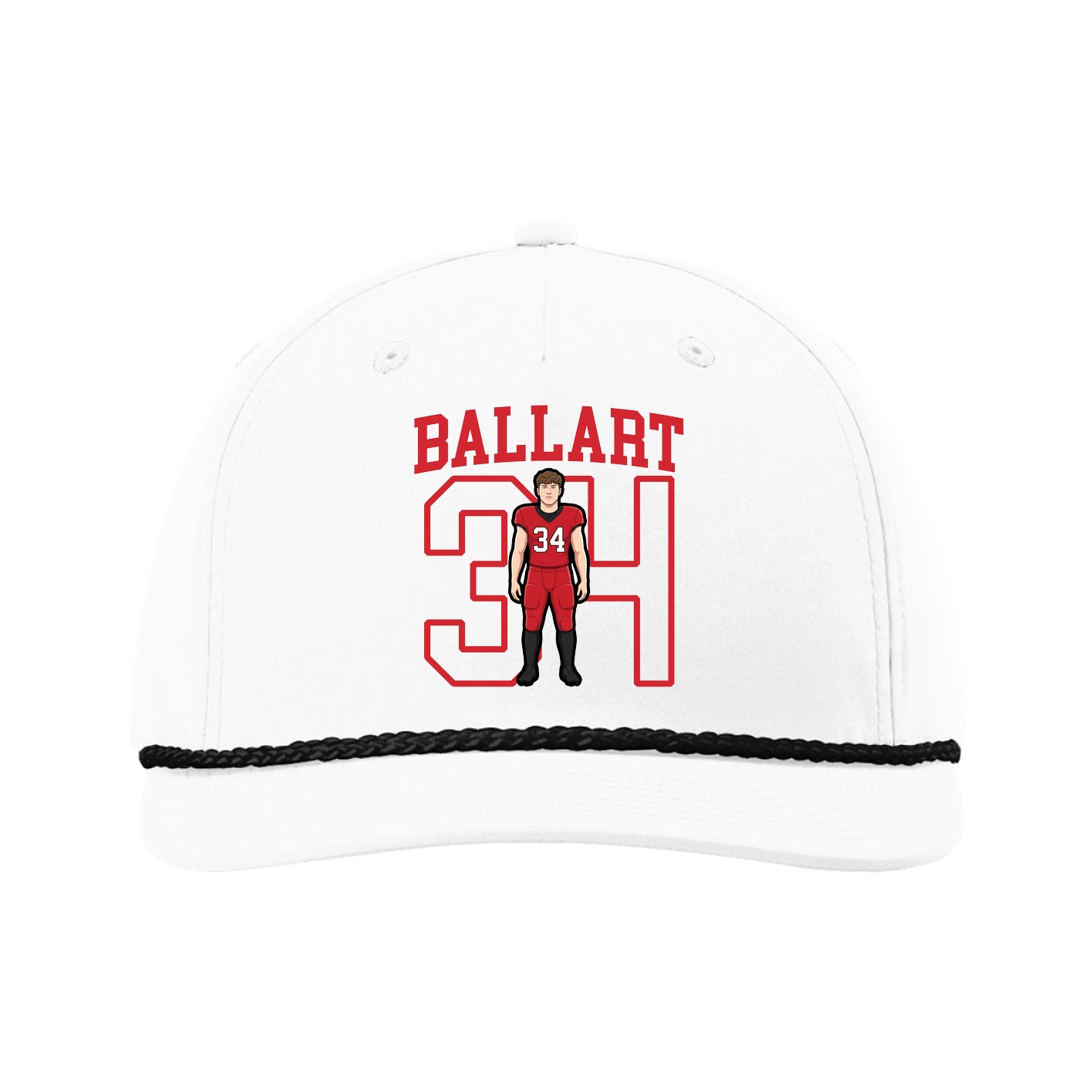 Five-Panel Classic Rope Cap — Shirsey in White