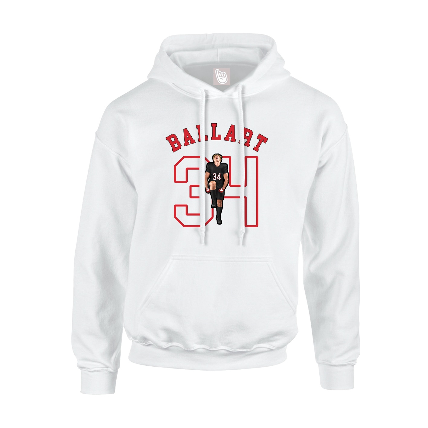 Hoodie — Shirsey Arch in White