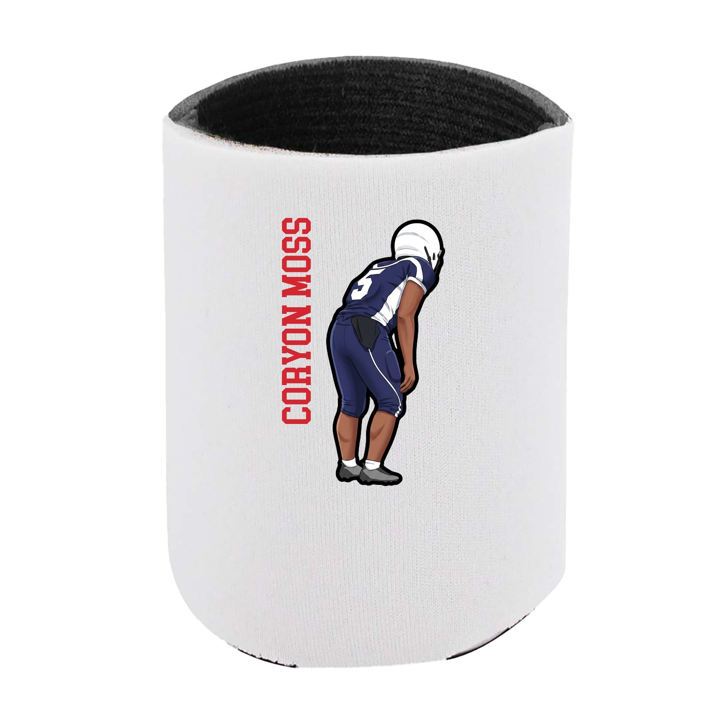 Can Holder — Name Vertical in White