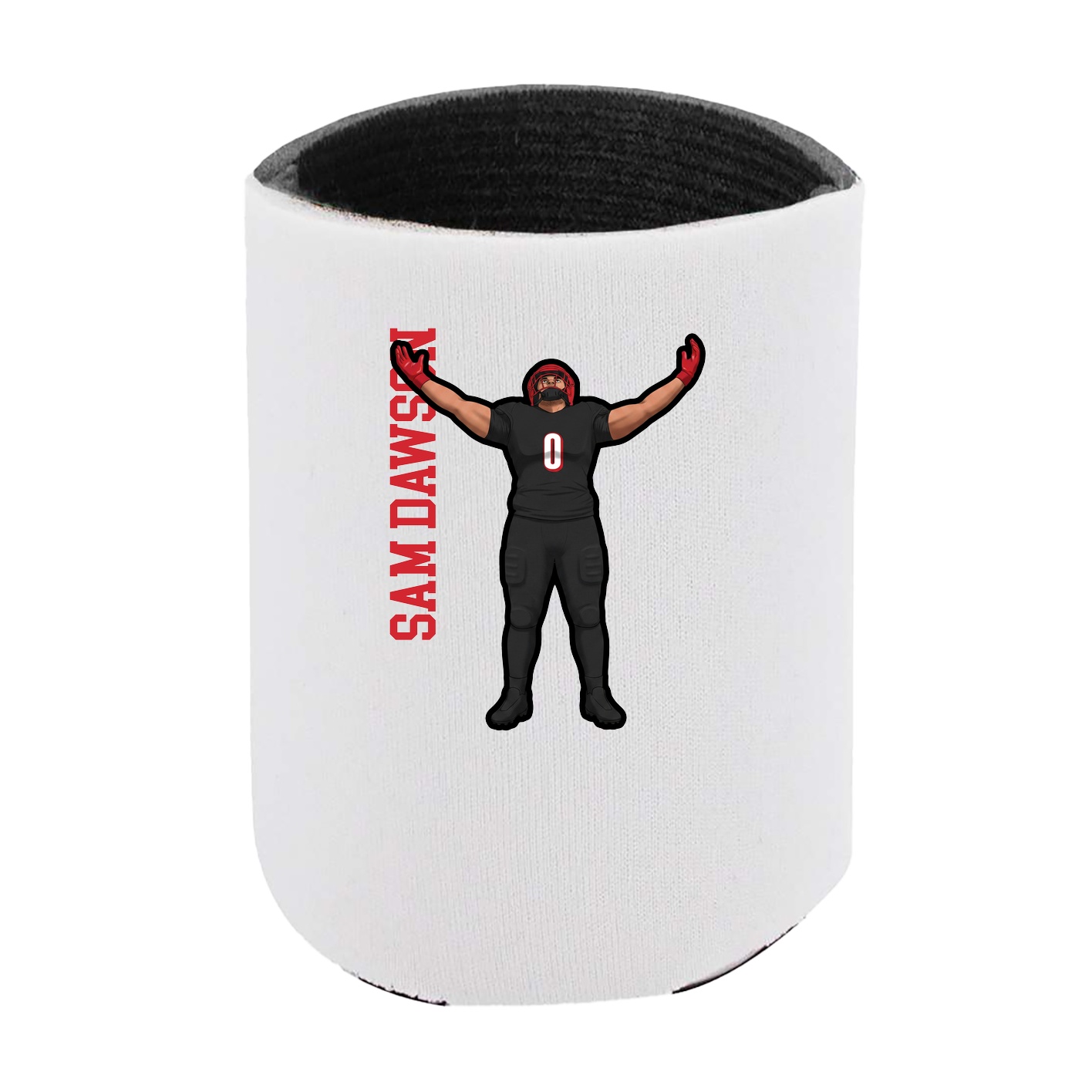 Can Holder — Name Vertical in White