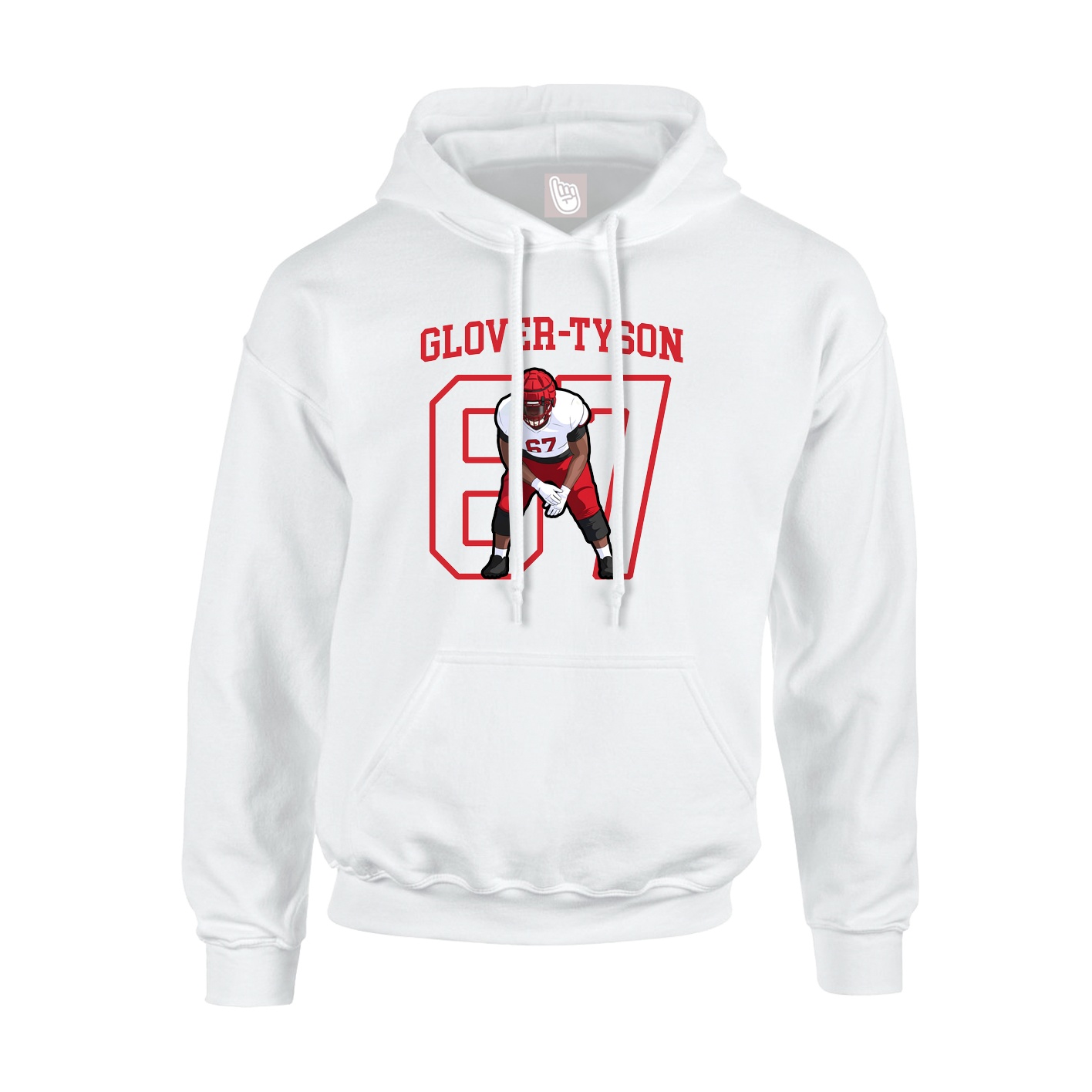 Hoodie — Shirsey in White