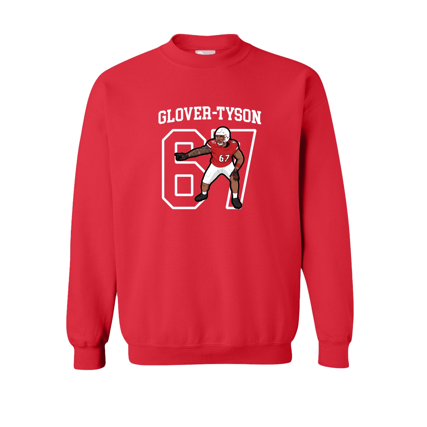 Fleece Crew — Shirsey in Red