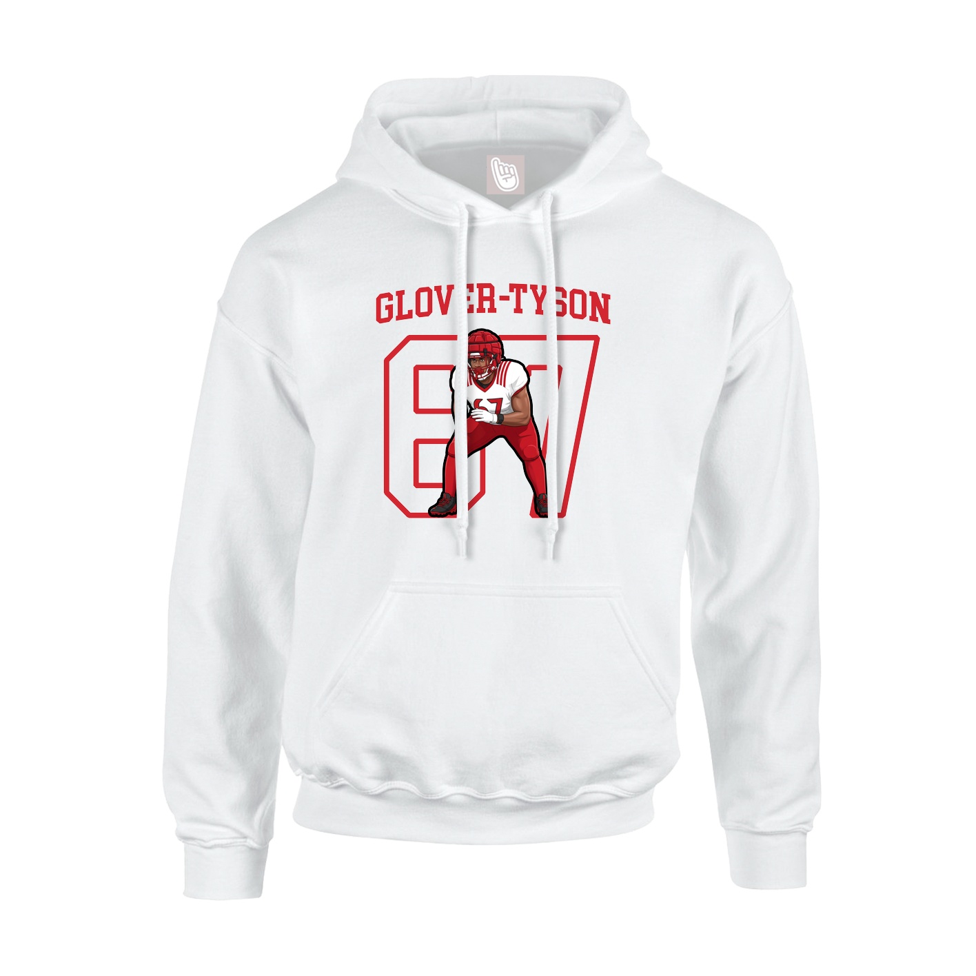 Hoodie — Shirsey in White