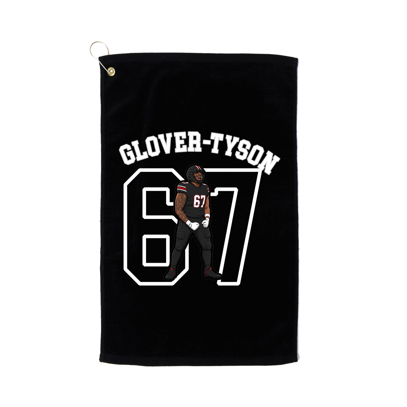 Golf Towel — Shirsey Arch in Black