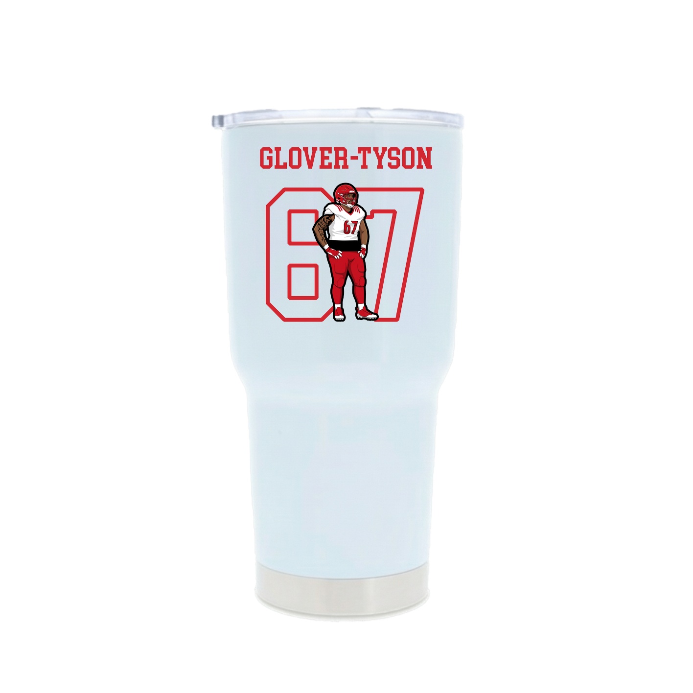 30oz Stainless Steel Tumbler — Shirsey in White