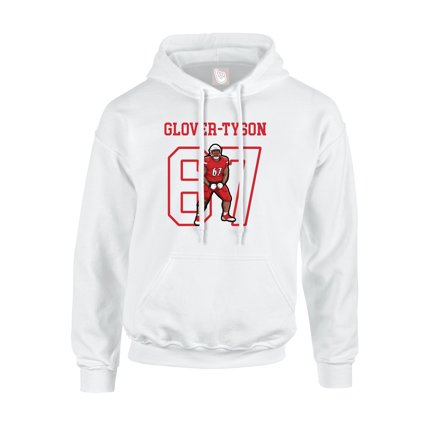 Hoodie — Shirsey in White
