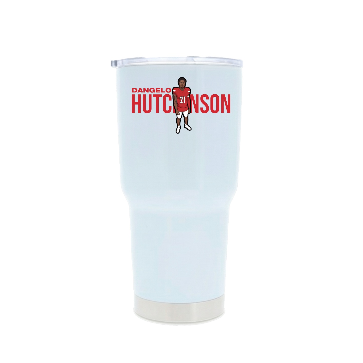 30oz Stainless Steel Tumbler — Player Name in White