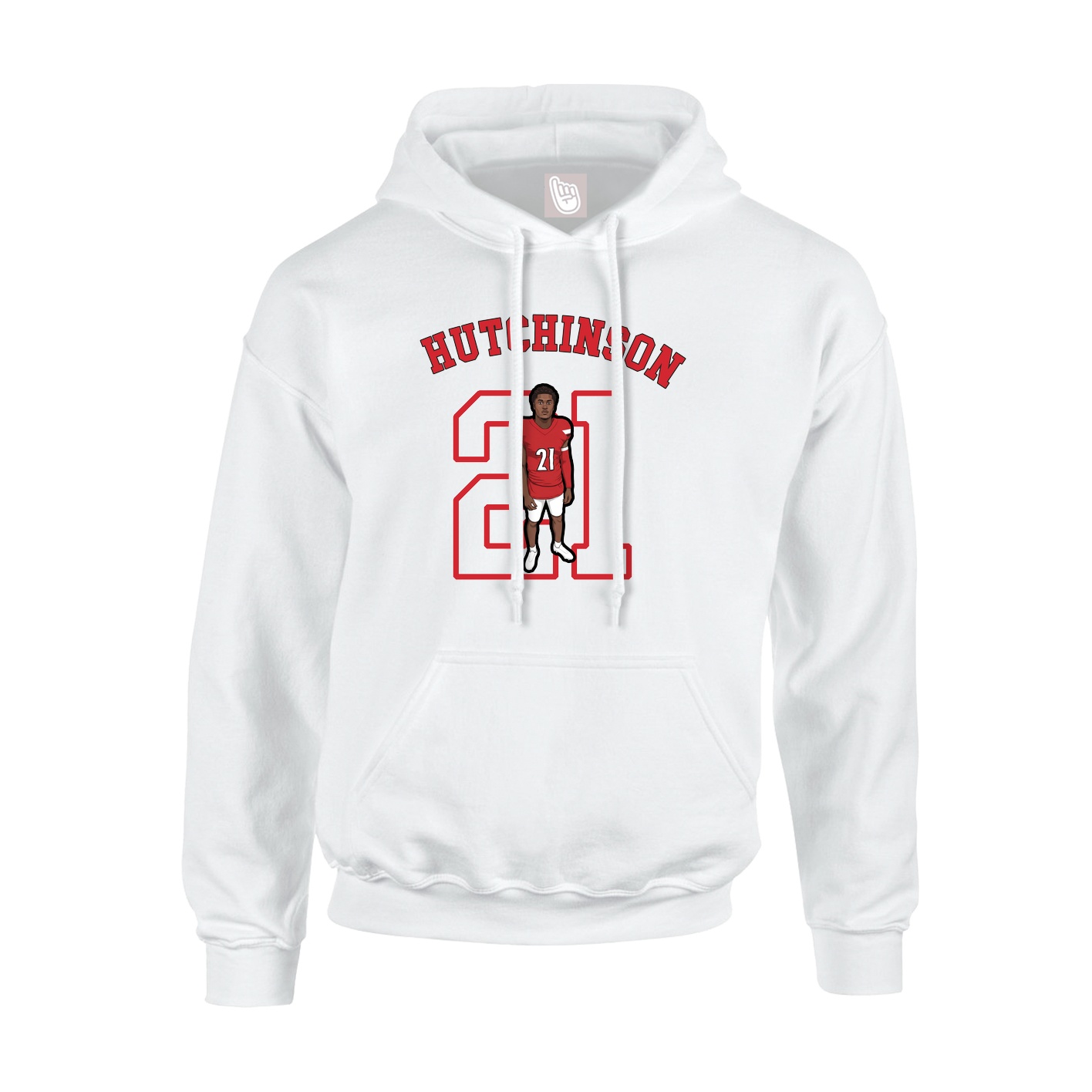 Youth Hoodie — Shirsey Arch in White
