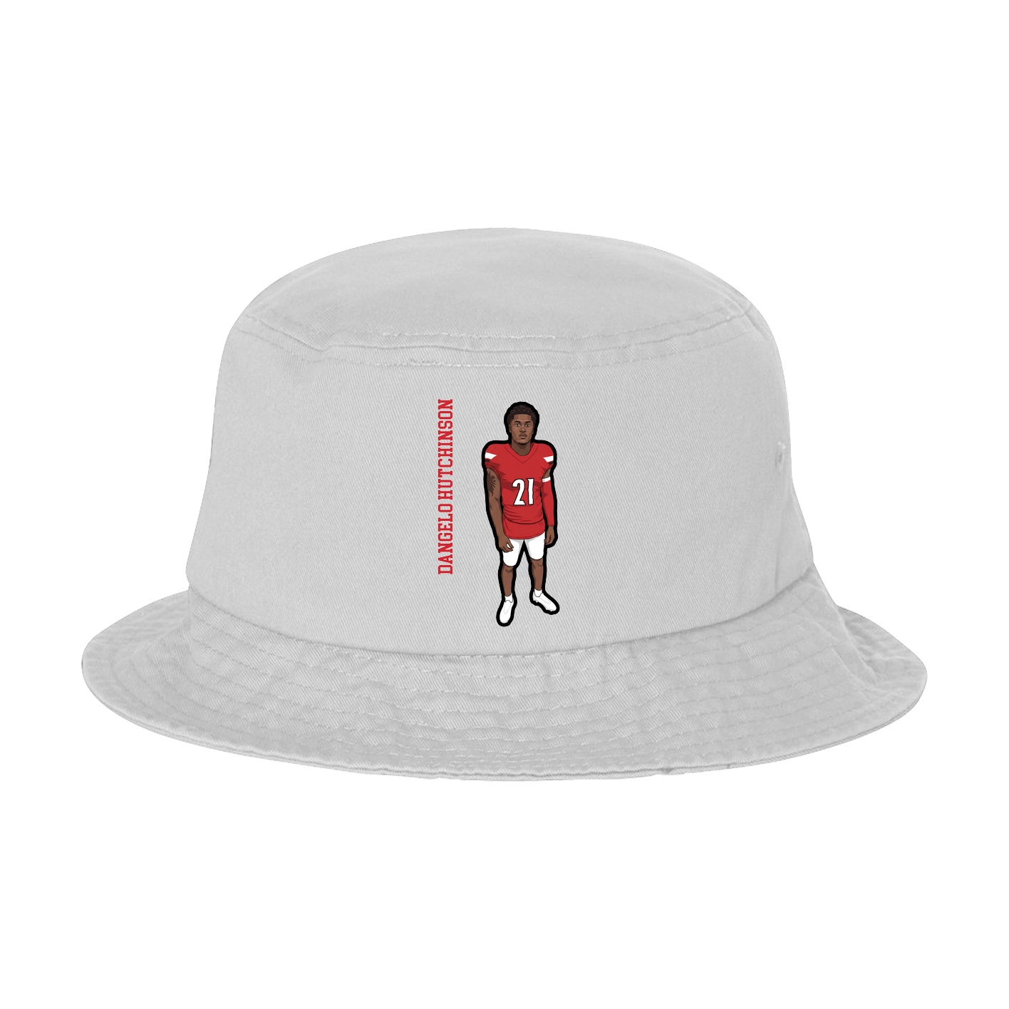 Bucket Cap — Name Vertical in White