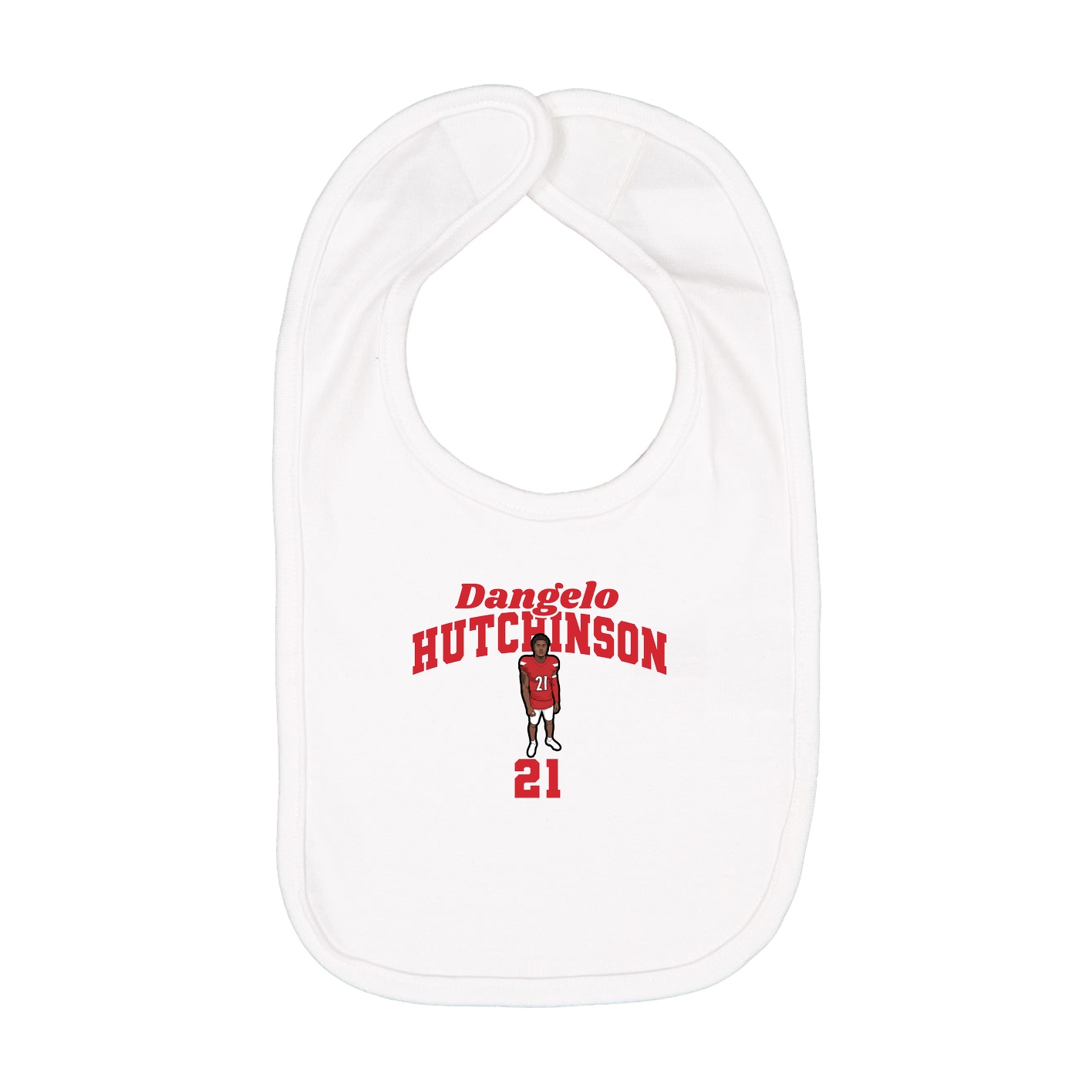 Infant Bib — Signature Arch in White