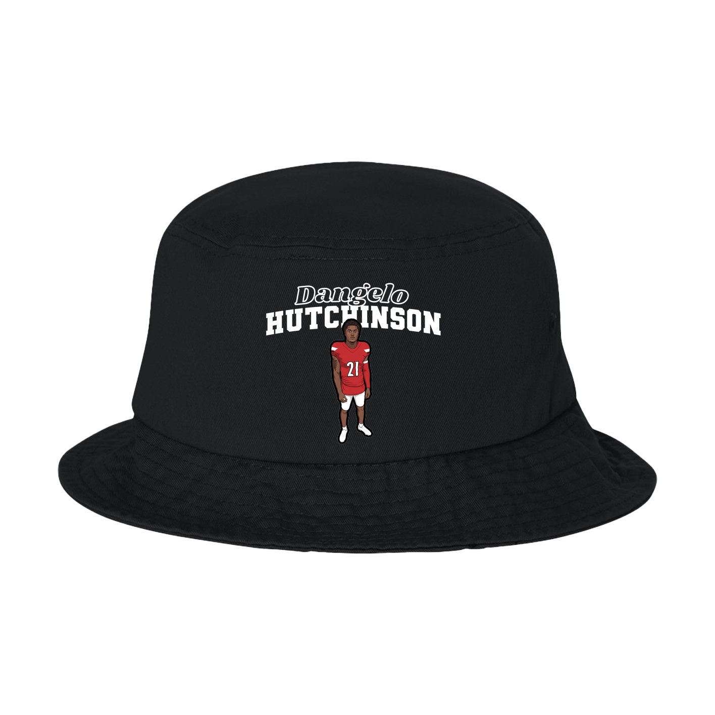 Bucket Cap — Name Arch in Black