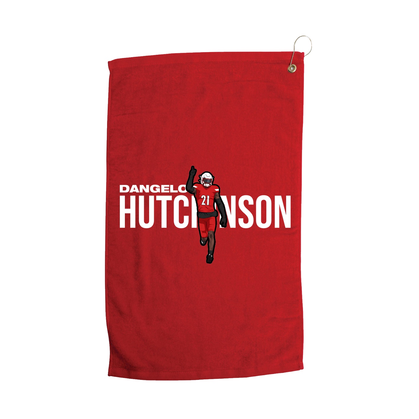 Golf Towel — Player Name in Red