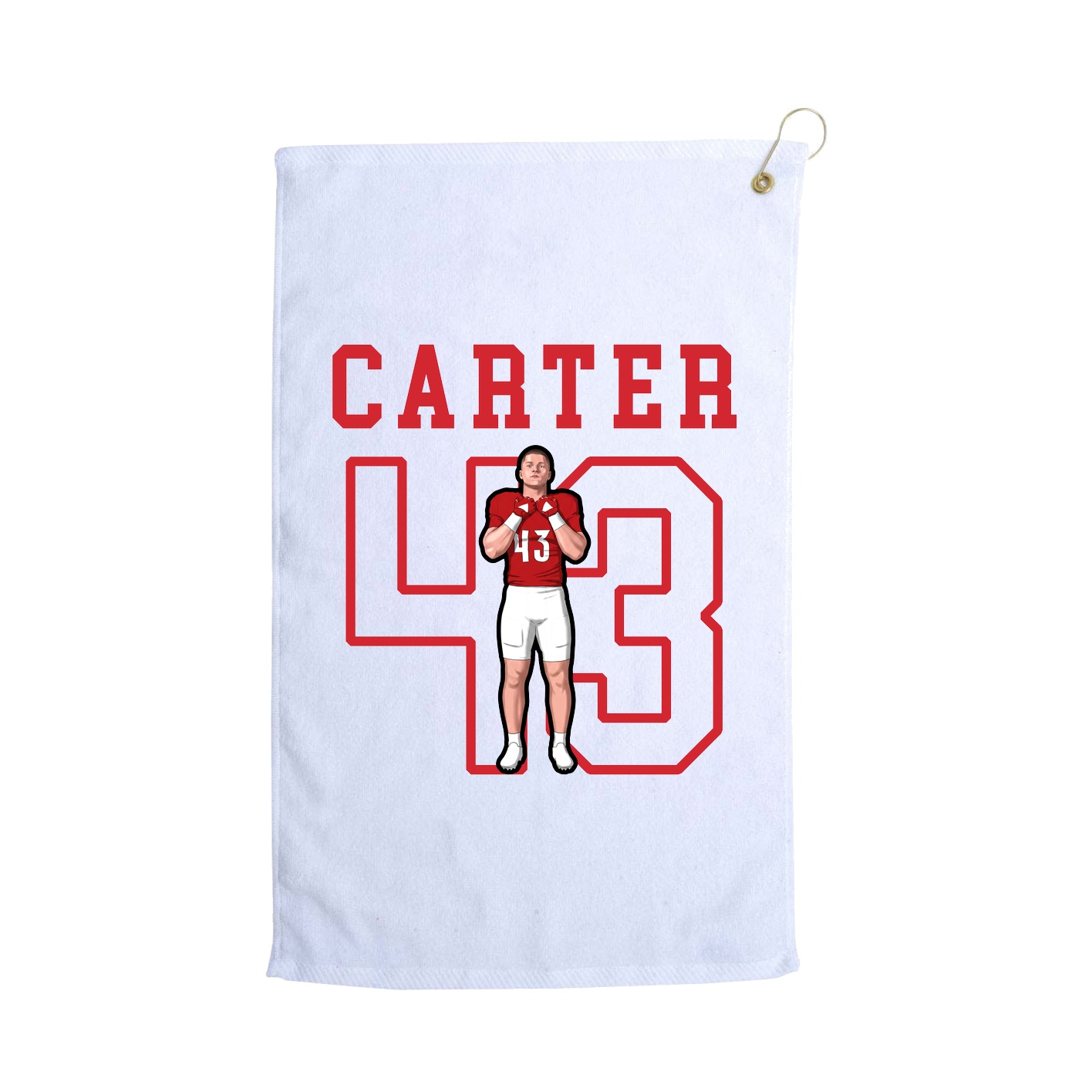 Golf Towel — Shirsey in White