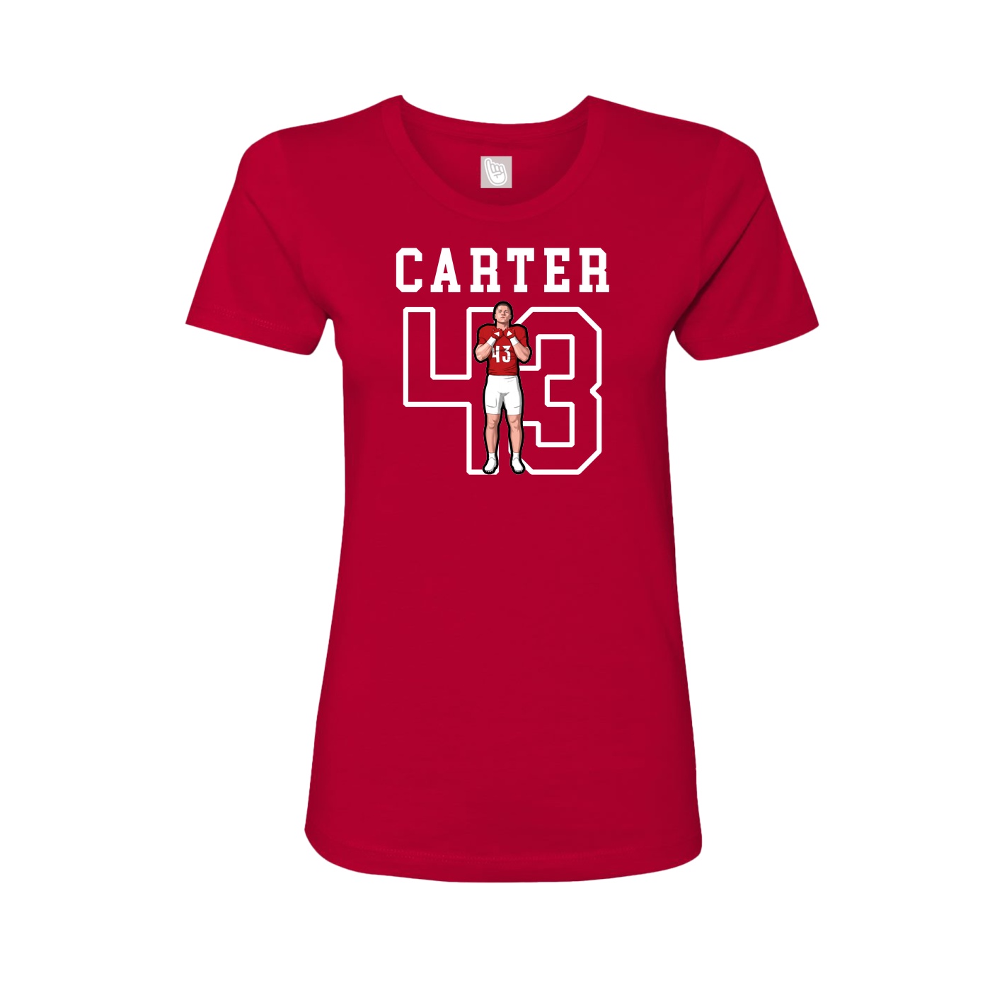 Fitted Women's Tee — Shirsey in Red