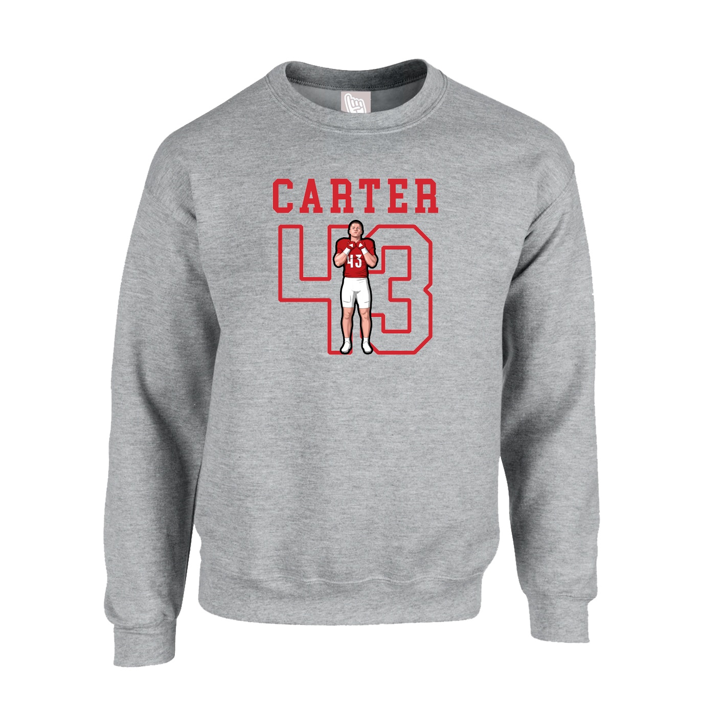 Fleece Crew — Shirsey in Grey