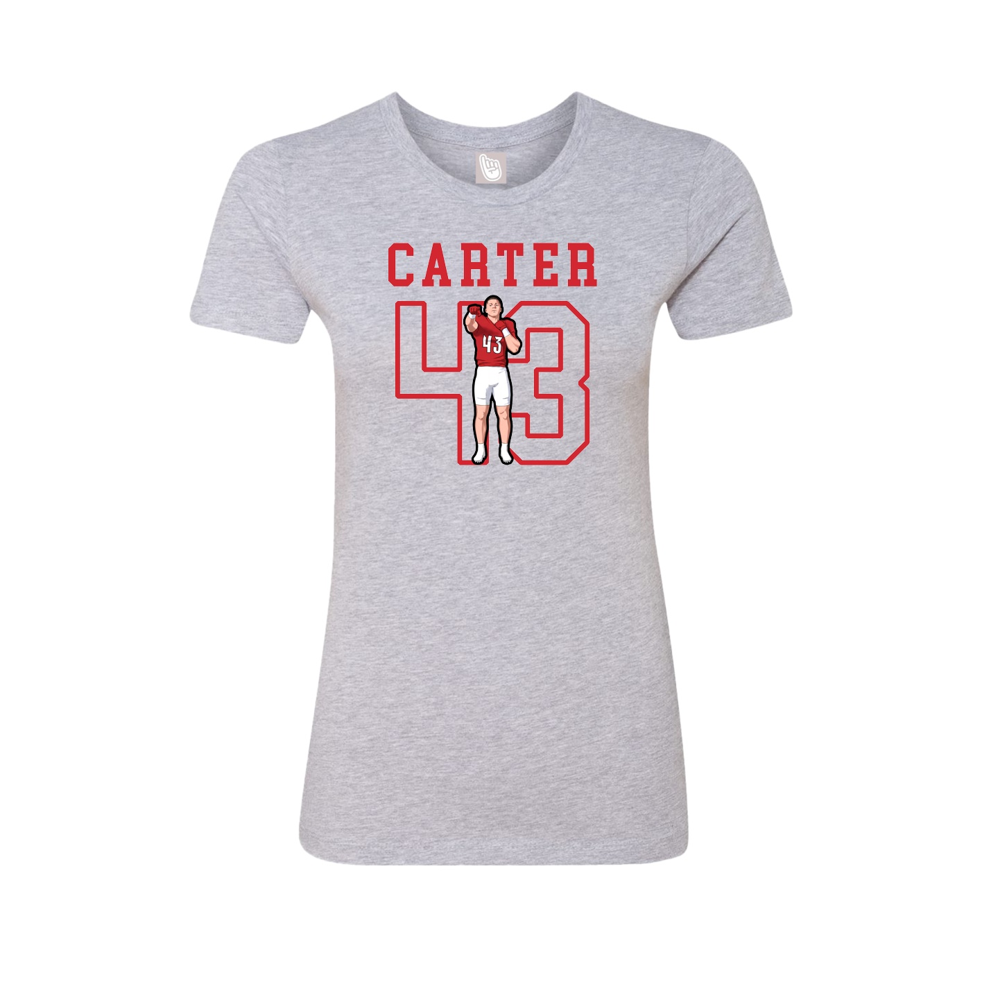 Fitted Women's Tee — Shirsey in Grey