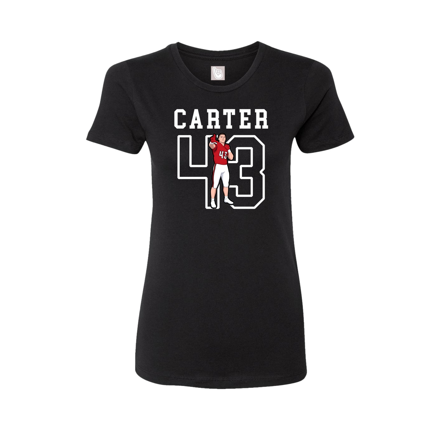 Fitted Women's Tee — Shirsey in Black