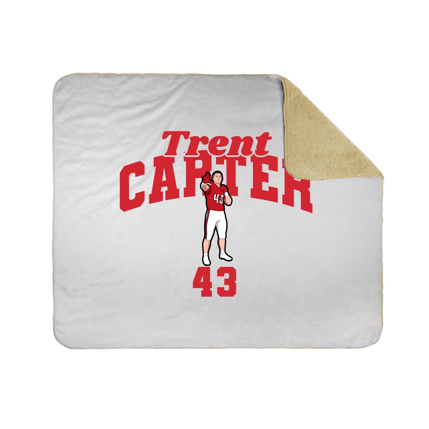 Throw Blanket — Signature Arch in White