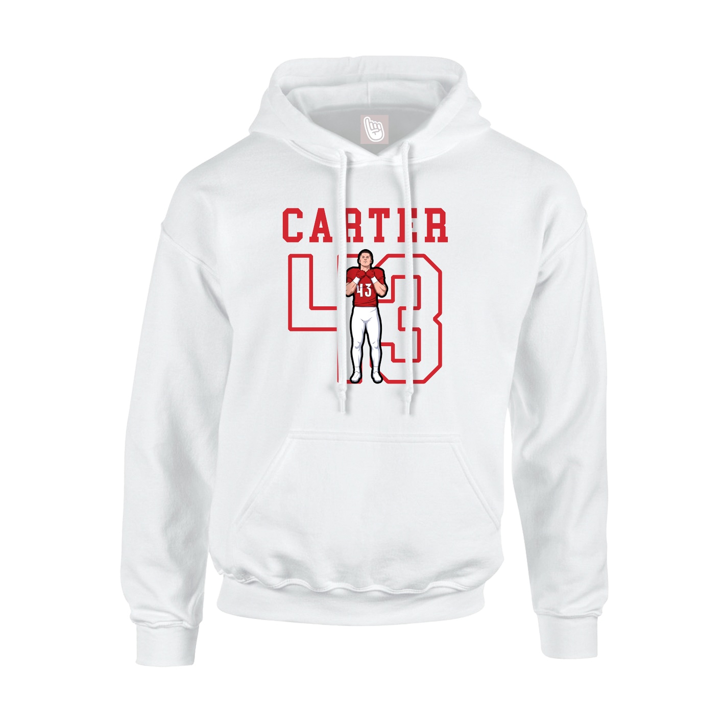 Youth Hoodie — Shirsey in White