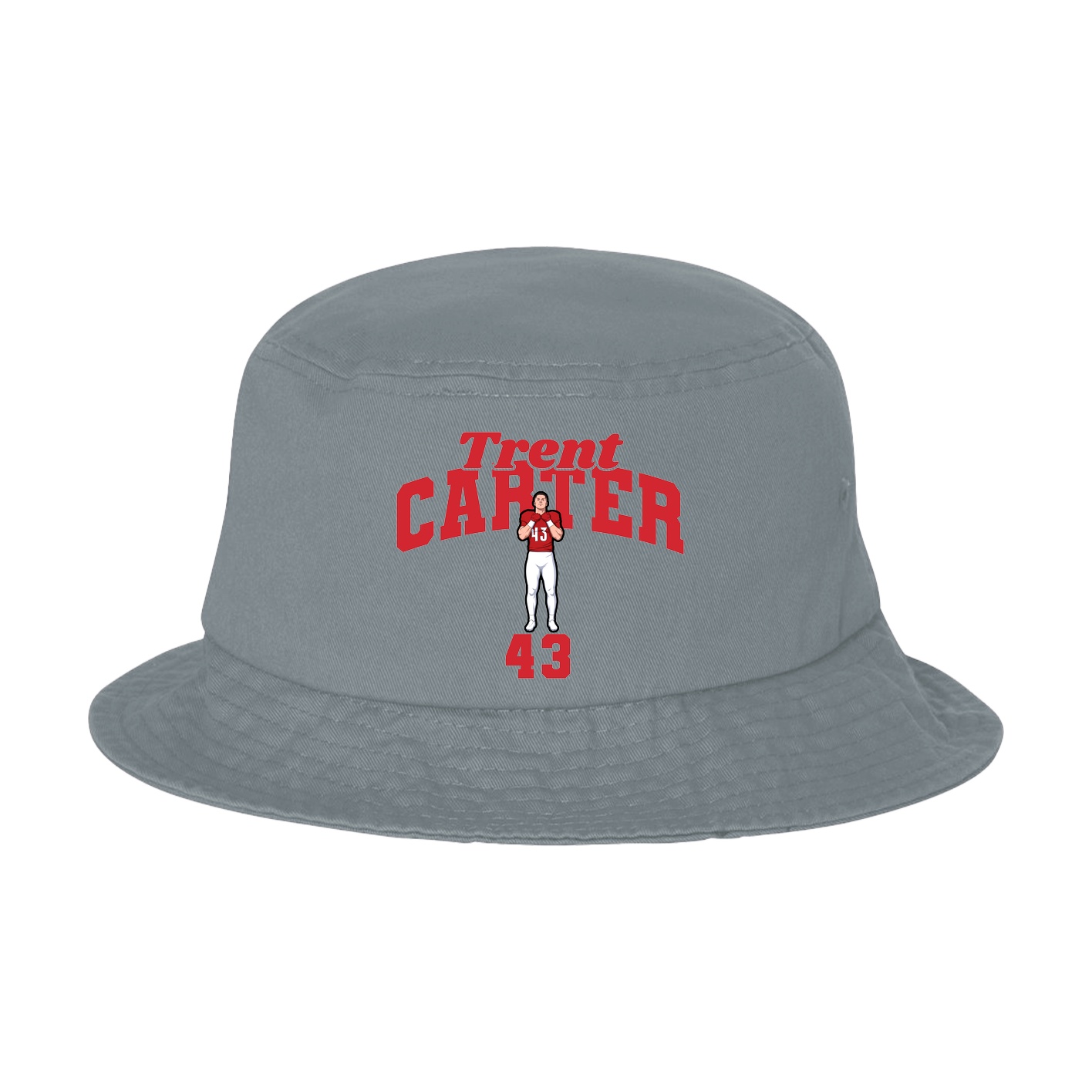 Bucket Cap — Signature Arch in Grey
