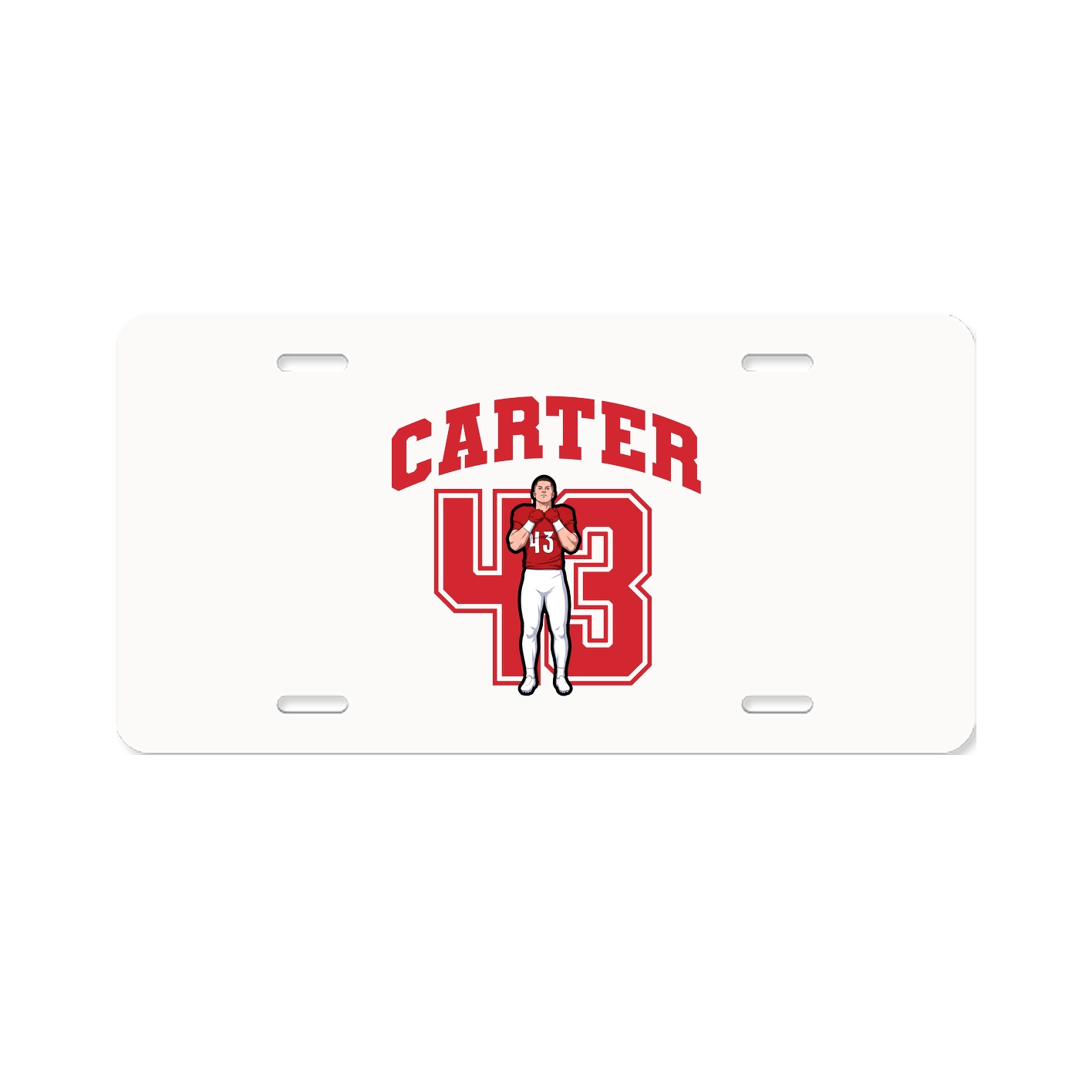 License Plate — Number in Classic