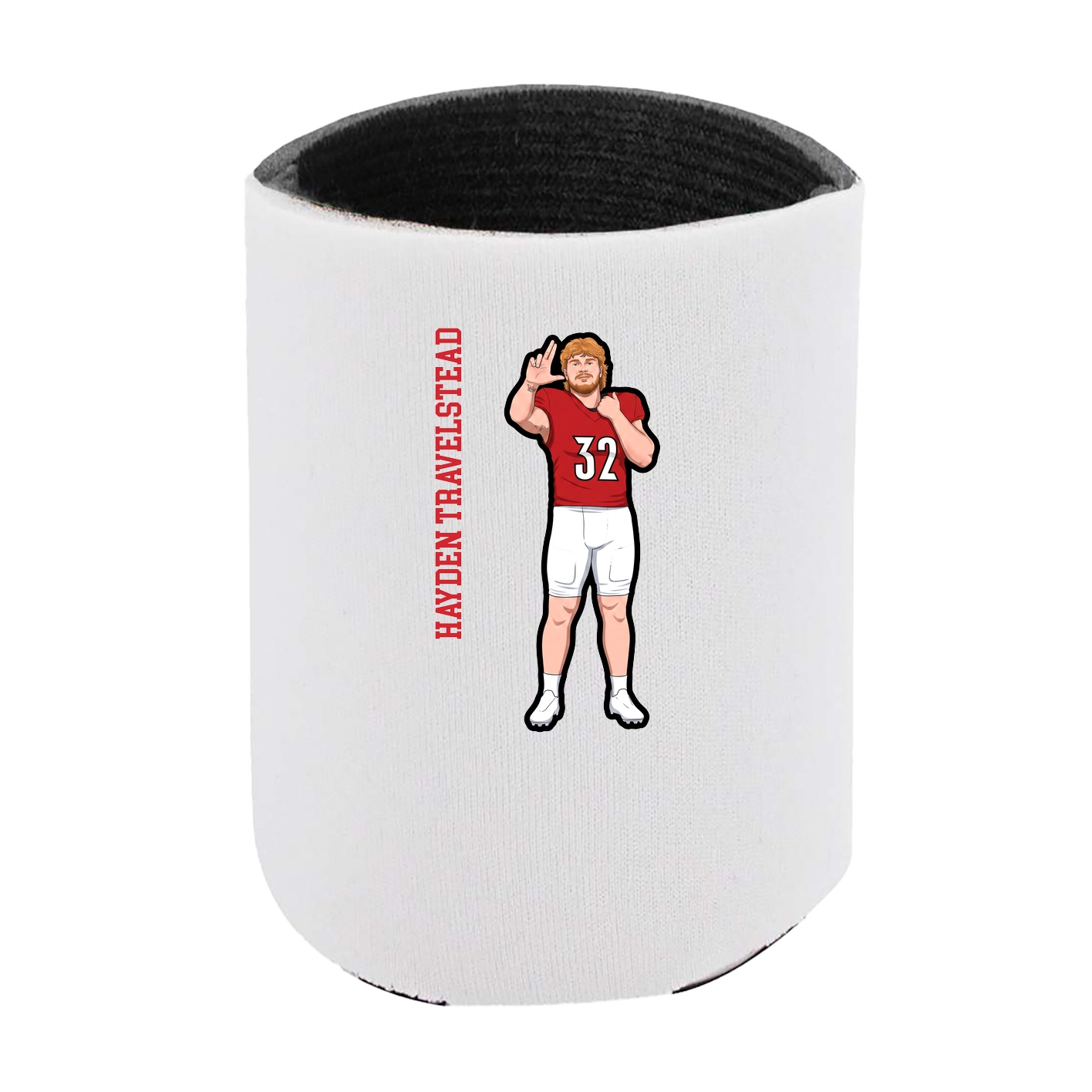 Can Holder — Name Vertical in White