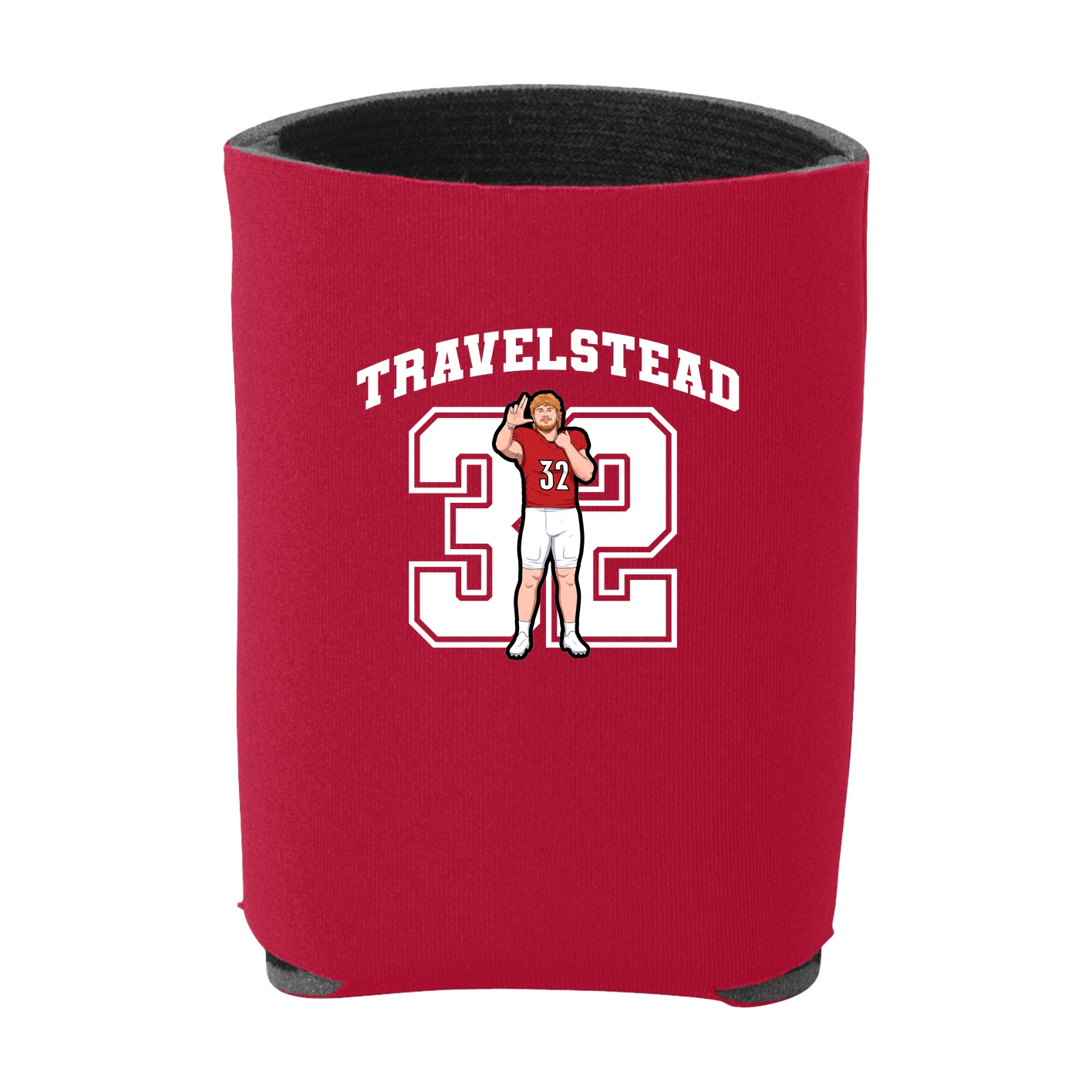 Can Holder — Number in Red