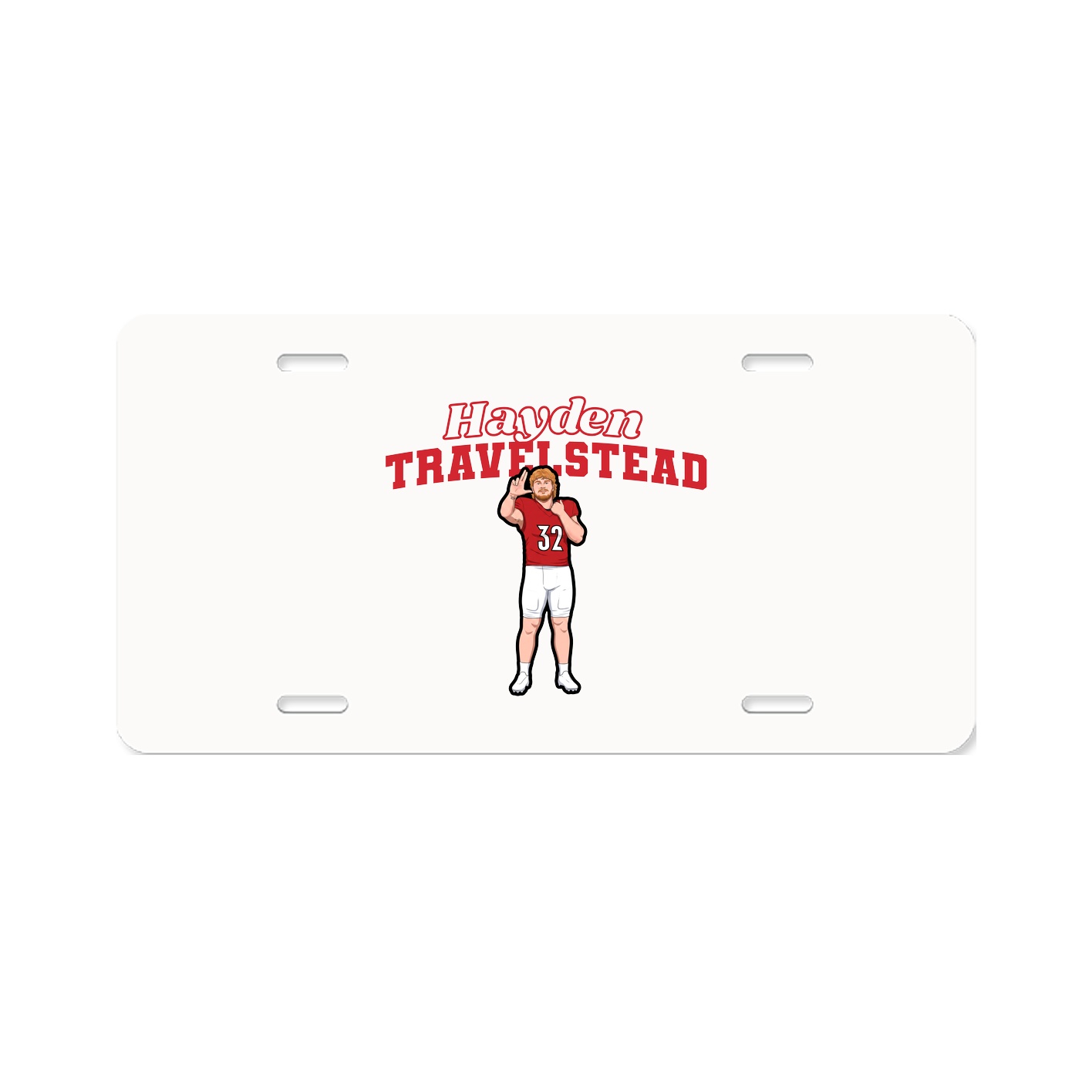 License Plate — Name Arch in Classic